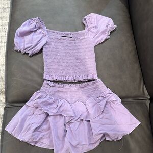 Katie J NYC Lavender Smocked Set